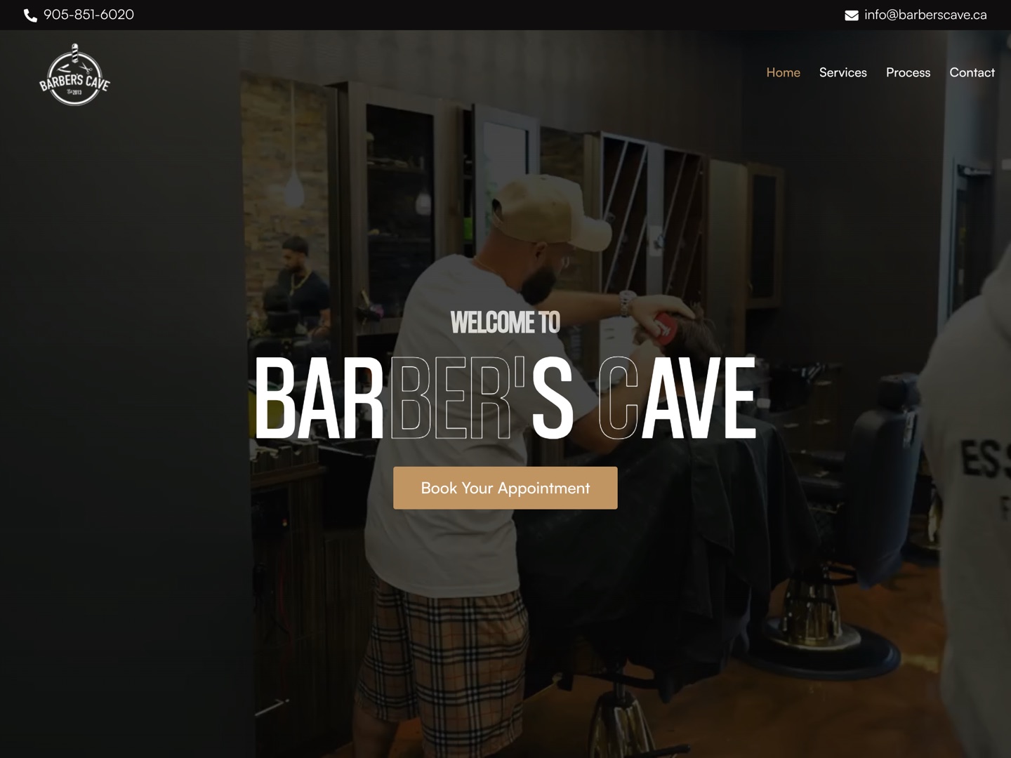 Barbers Cave website