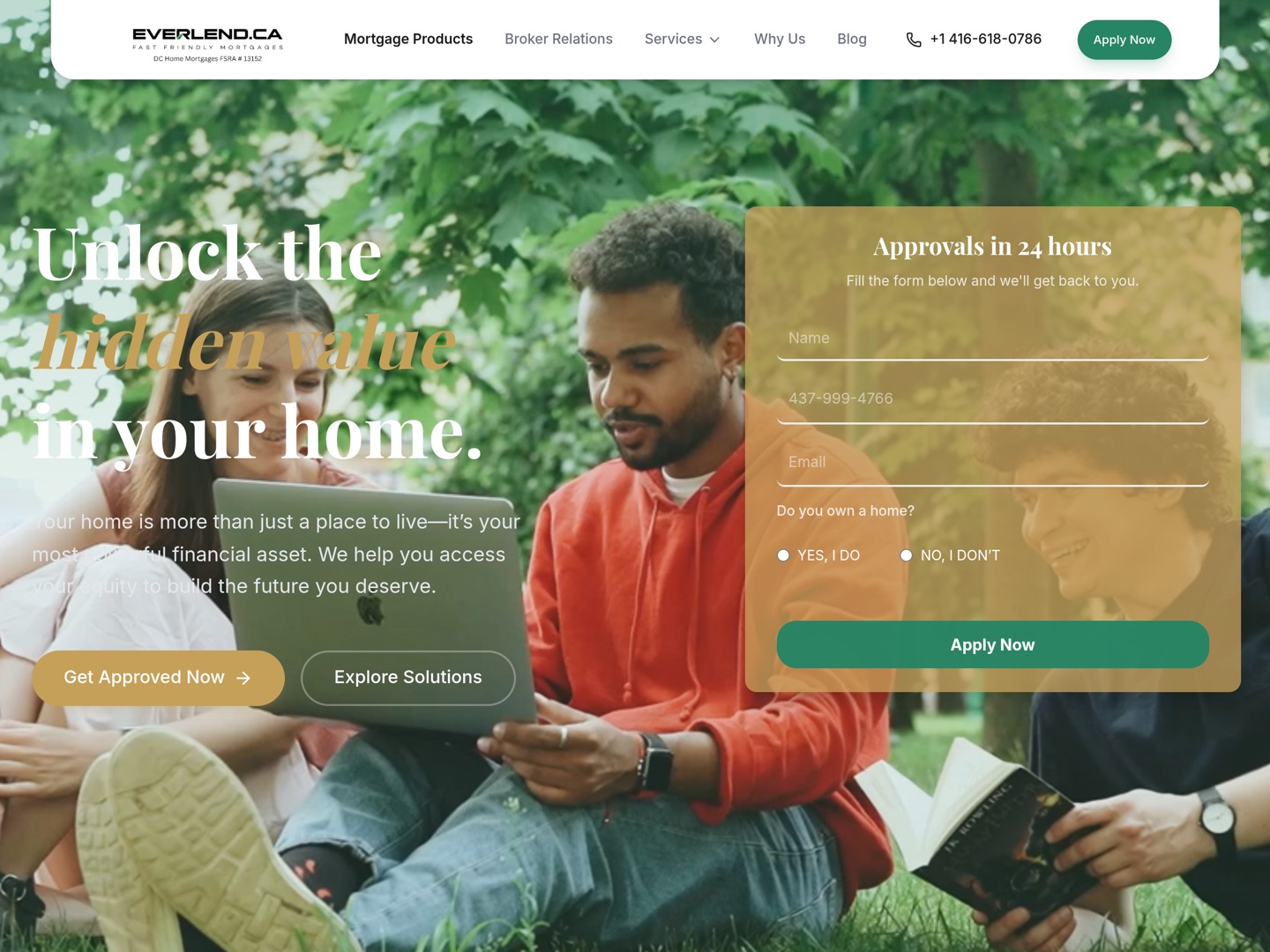 Everlend website