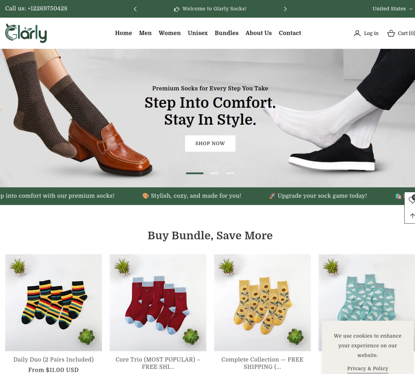 Glarly website